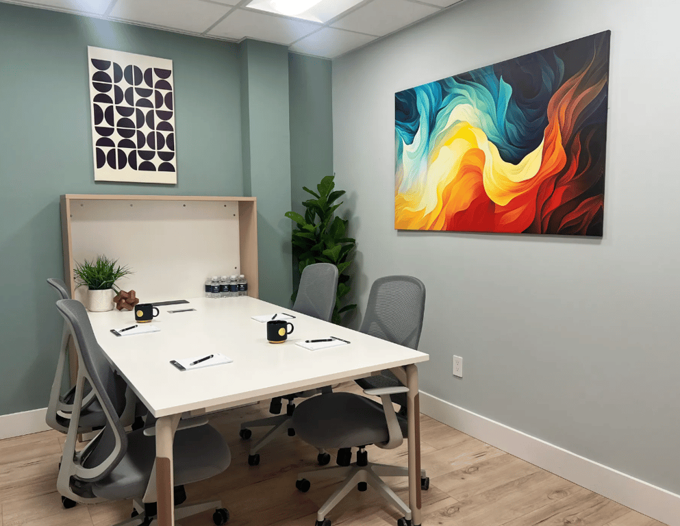 An interior shot of Meeting Room