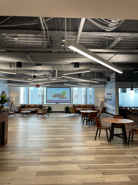 An interior shot of Open Event Space