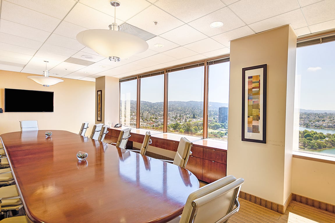 An interior shot of 14 Person Meeting Room - Lake Merritt