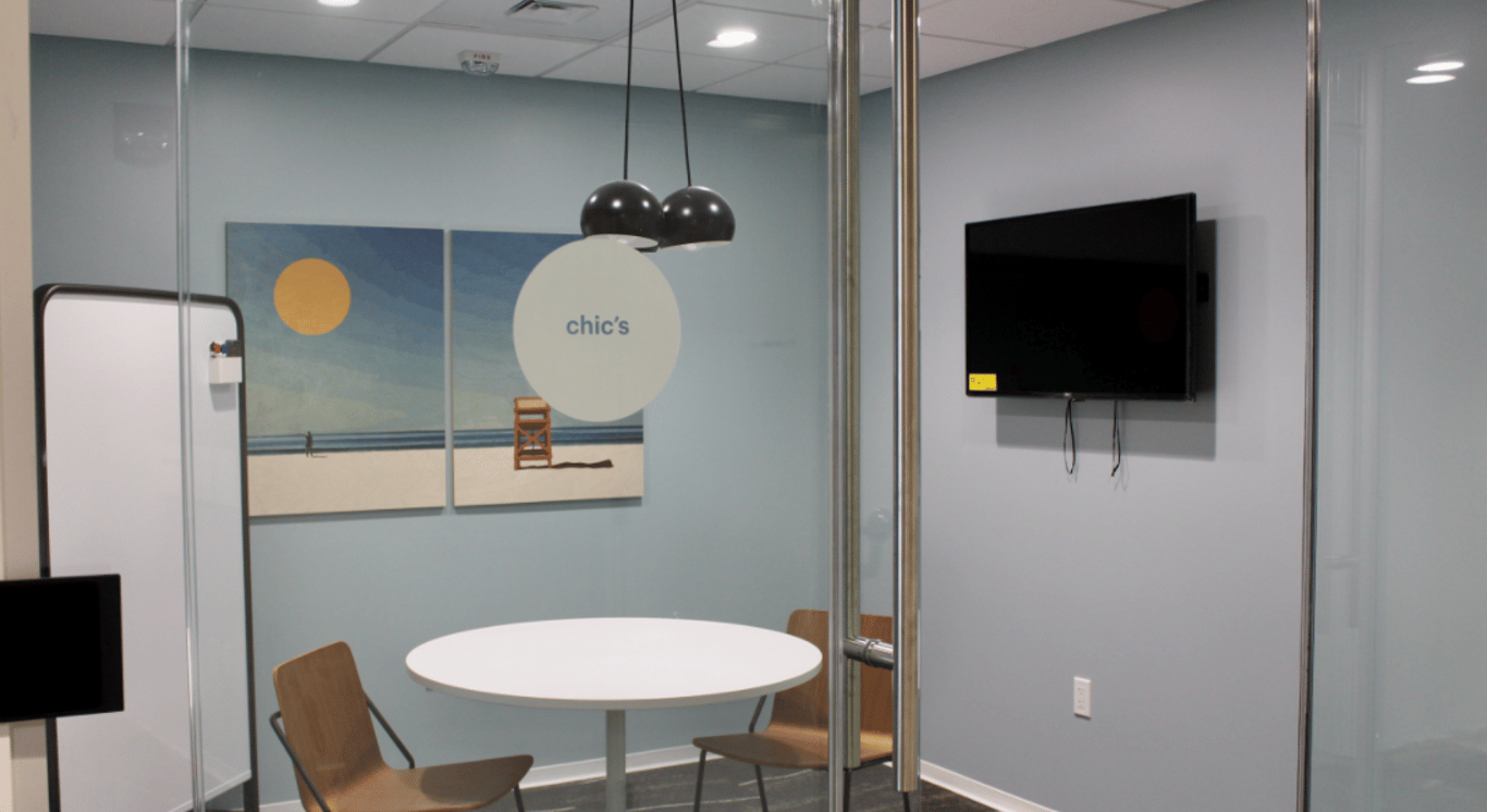 An interior shot of Chic's Beach Conference Room