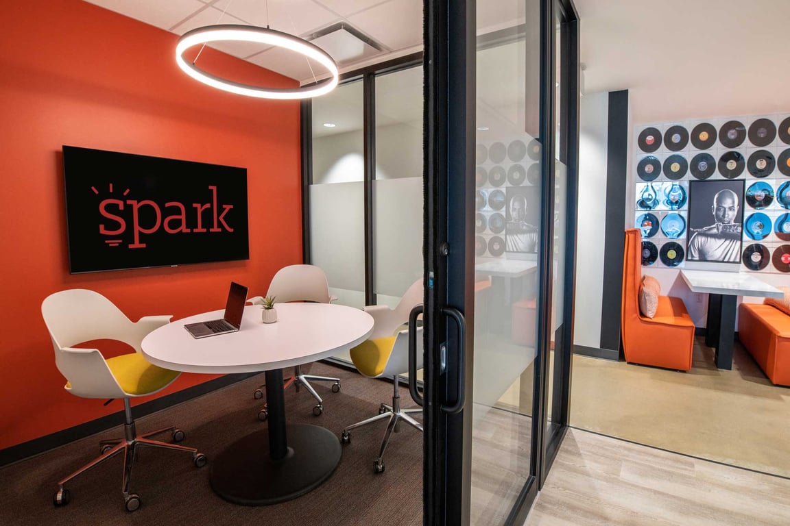 An interior shot of Private Office 32 - 1 person