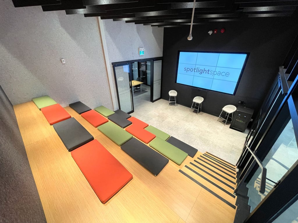 An interior shot of Spotlight Event Rental