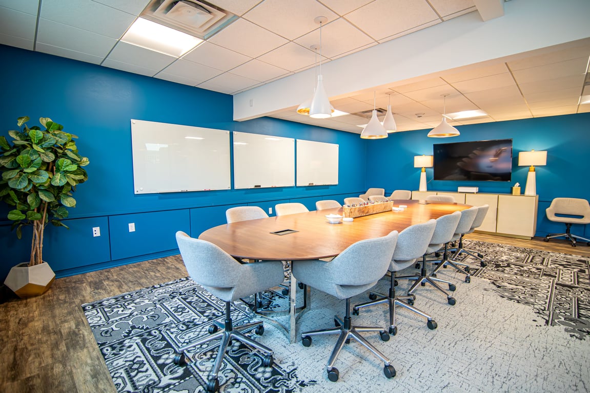 An interior shot of The Boardroom
