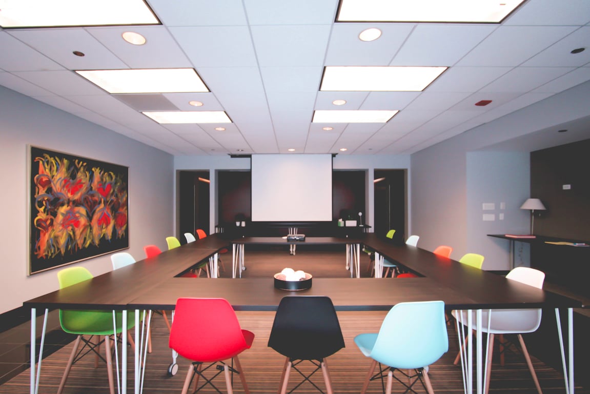 An interior shot of Training Center