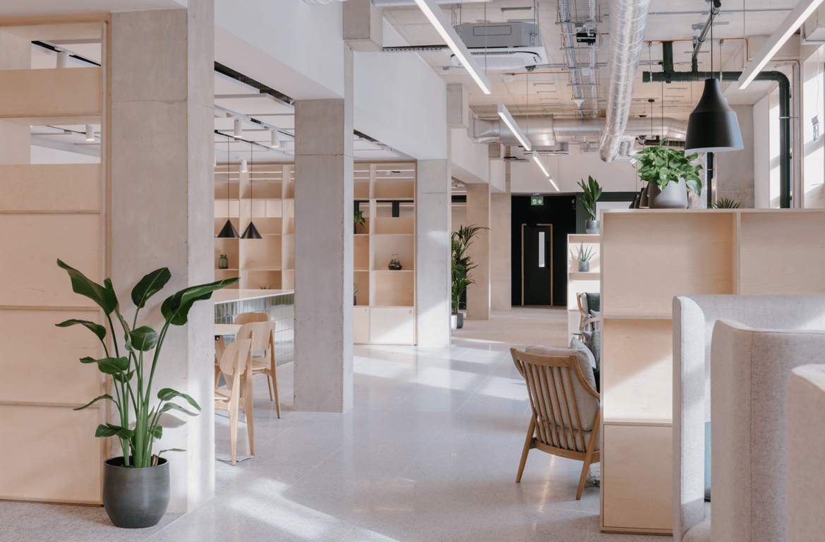 An interior shot of Work + Play