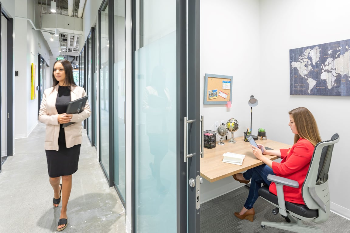 An interior shot of Private Office For a Day