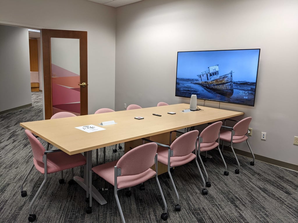 An interior shot of Bev conference room
