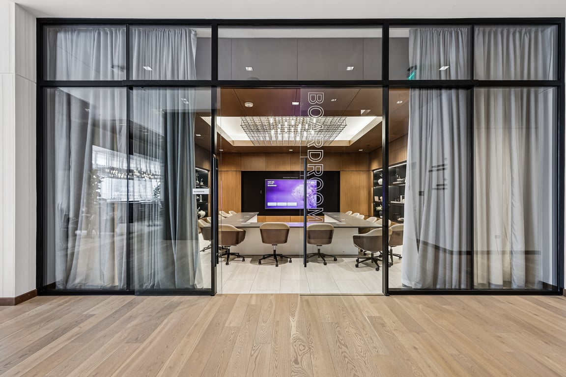 An interior shot of Boardroom