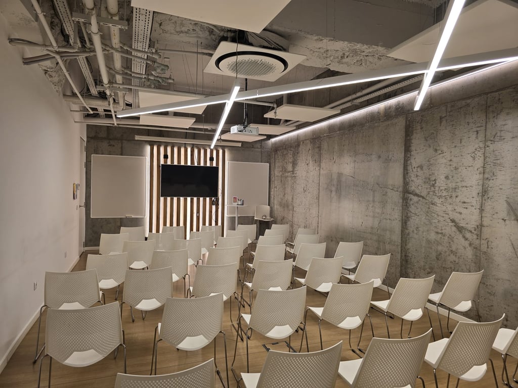 An interior shot of Concrete Room