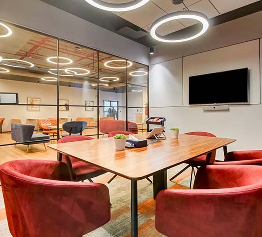 An interior shot of Awfis - Raheja Titanium