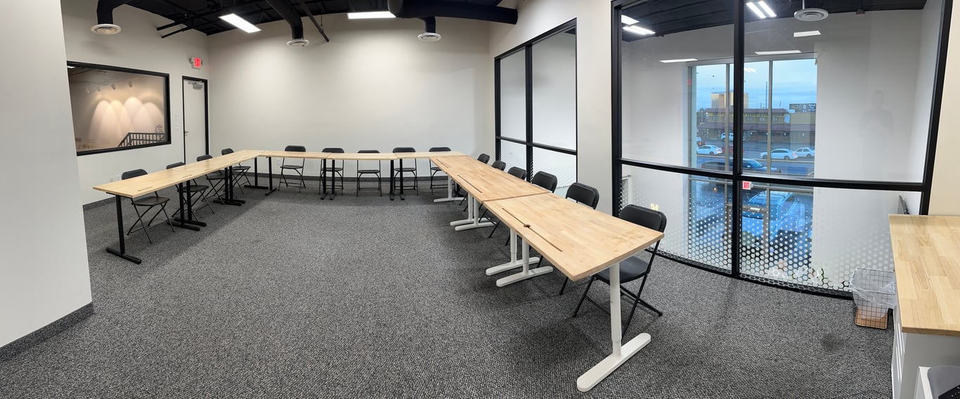 An interior shot of Secondary Workshop