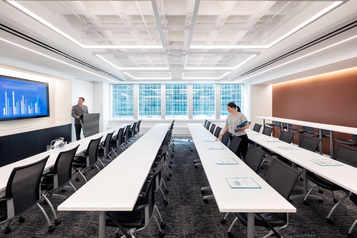 An interior shot of Everest Conference Room (Up to 32 People)