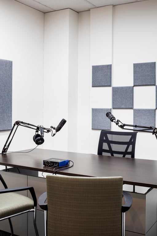 An interior shot of Podcast & Meeting Room Lagoon