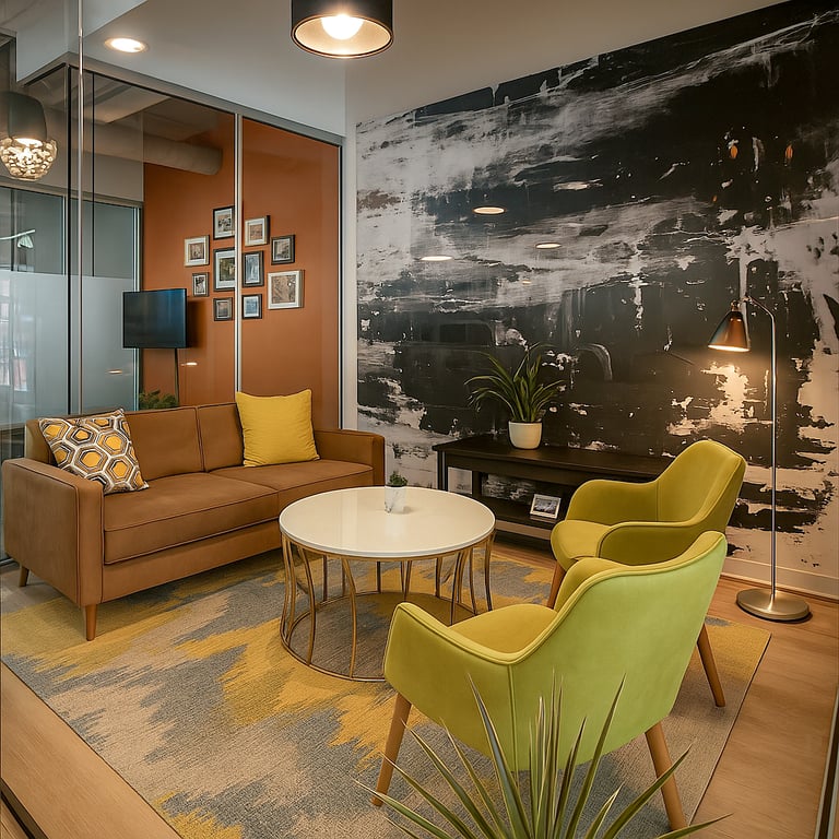 An interior shot of Client Room/Casual Meeting Room