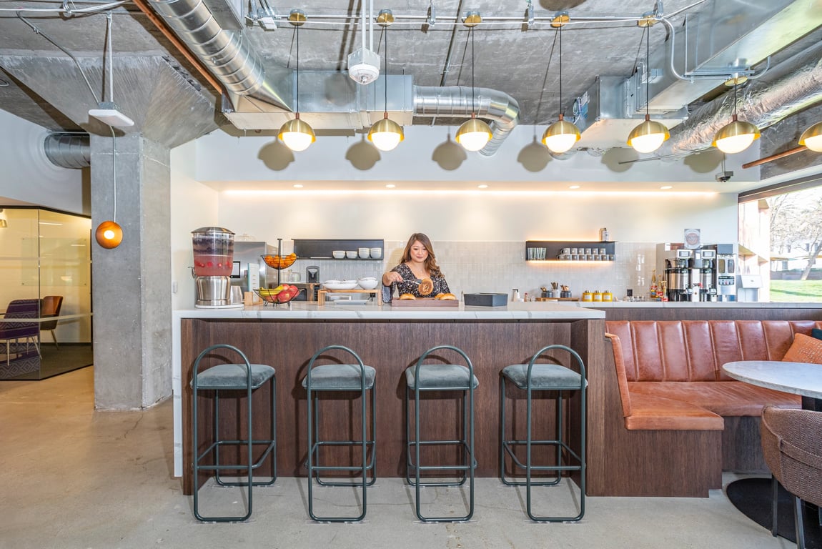 An interior shot of Industrious - Embarcadero