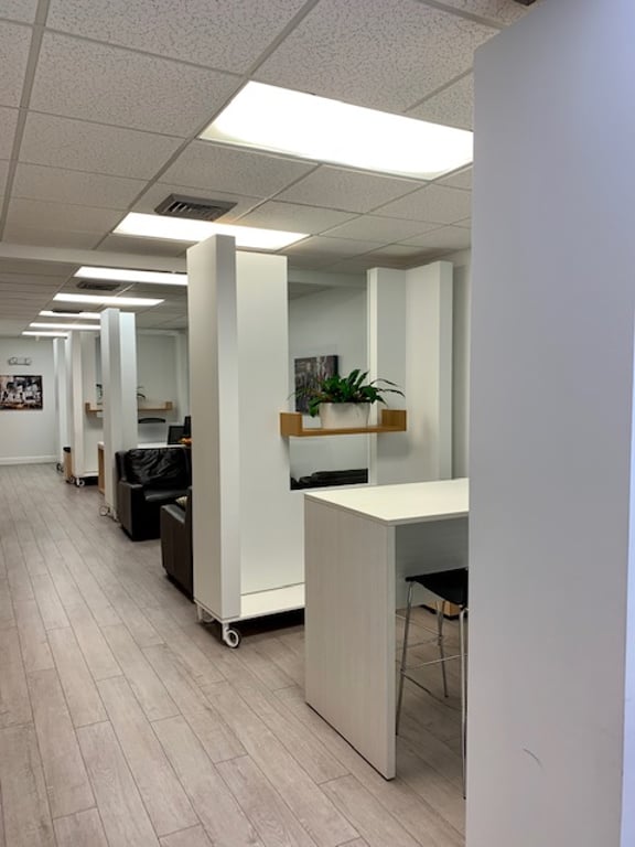 An interior shot of Shared Space Desk