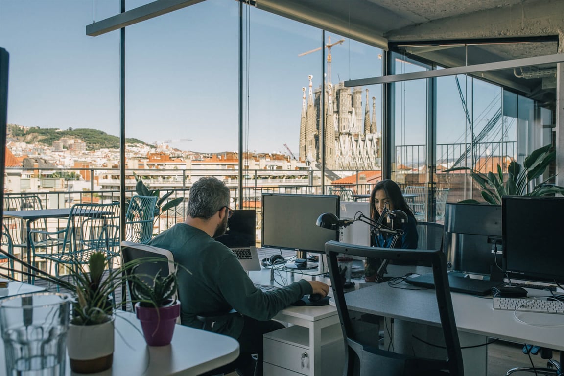 An interior shot of Cloudworks - Sant Joan