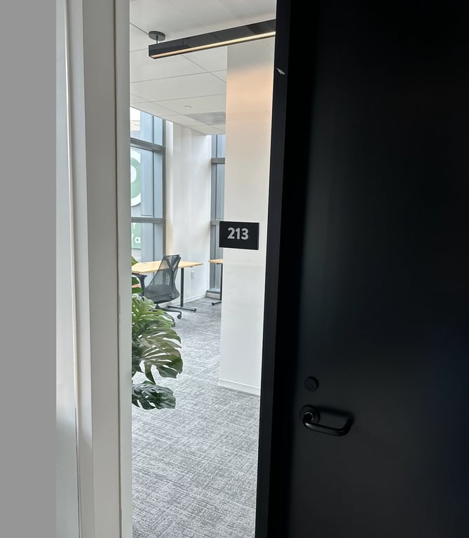 An interior shot of Office 213