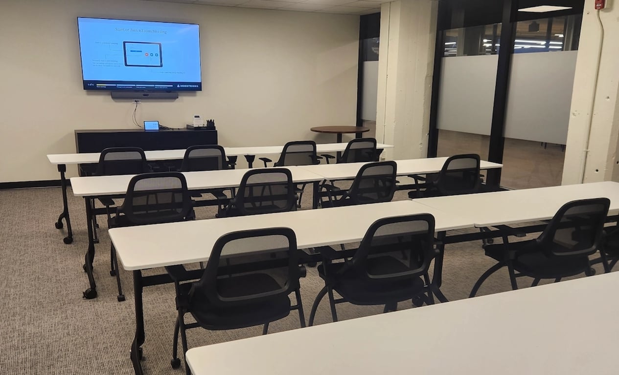 An interior shot of Classroom