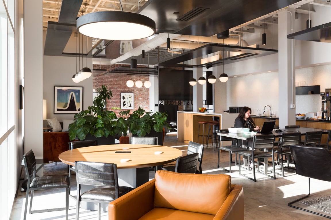 An interior shot of Industrious - Mass Ave