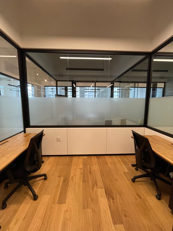 An interior shot of 2 Person Private Office