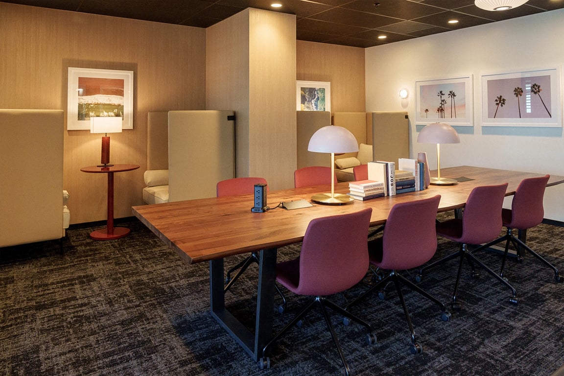 An interior shot of Industrious - Westwood