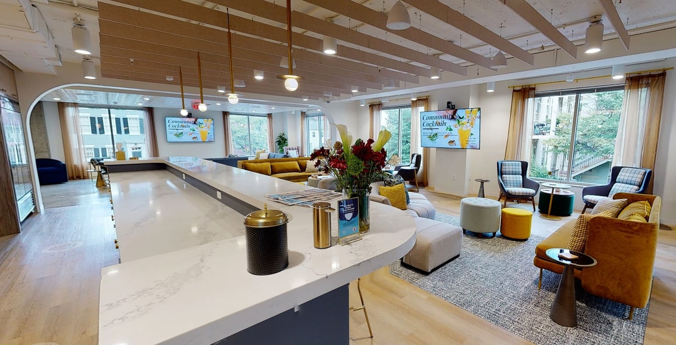 An interior shot of Office Day Pass Atrium