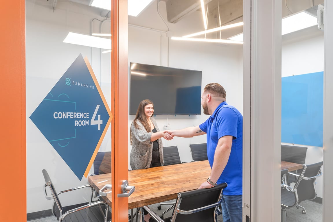 An interior shot of Conference Room 4