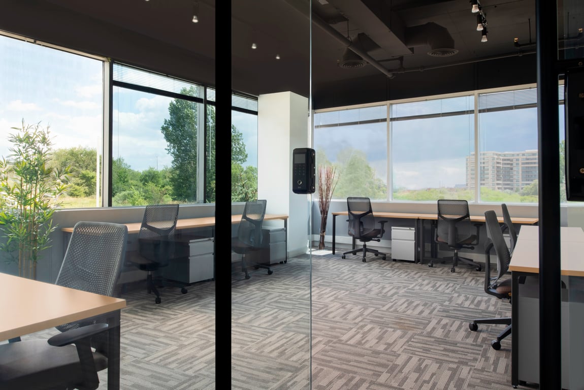 An interior shot of 10 Person Window Office