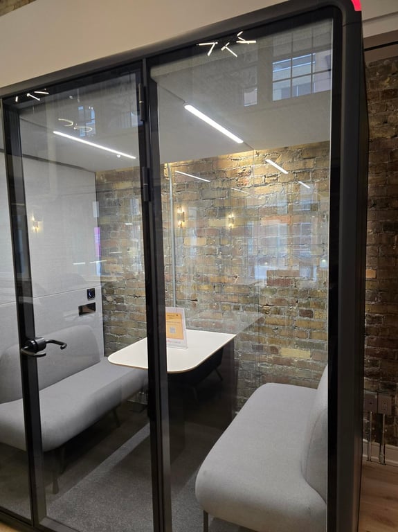 An interior shot of Meeting Booth