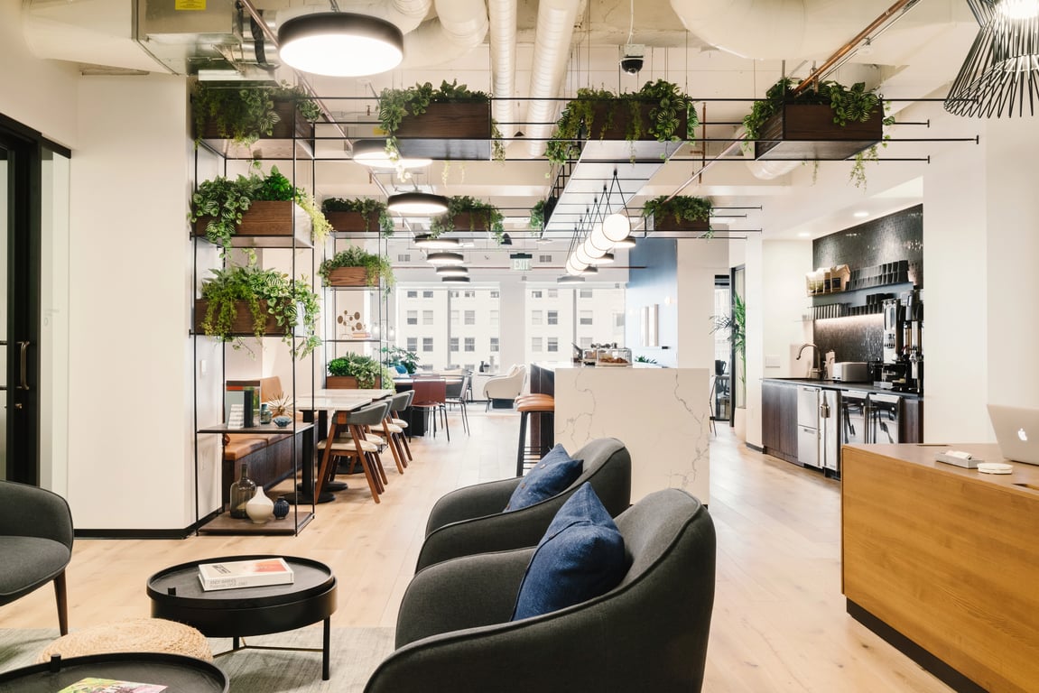 An interior shot of Industrious - Pioneer Square
