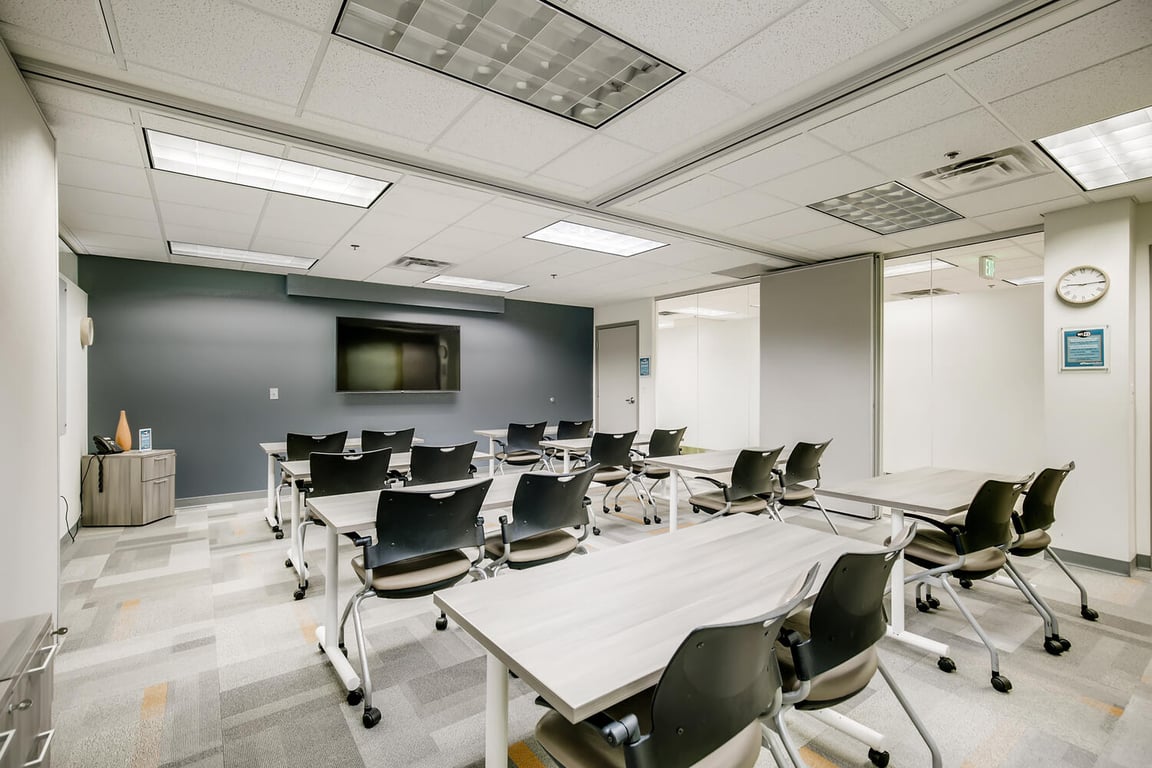 An interior shot of Conference Room 2 - Boulder Large Training Room