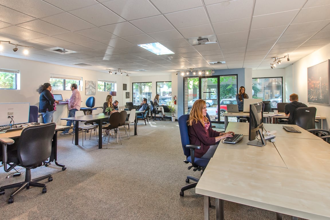 An interior shot of West Seattle Coworking