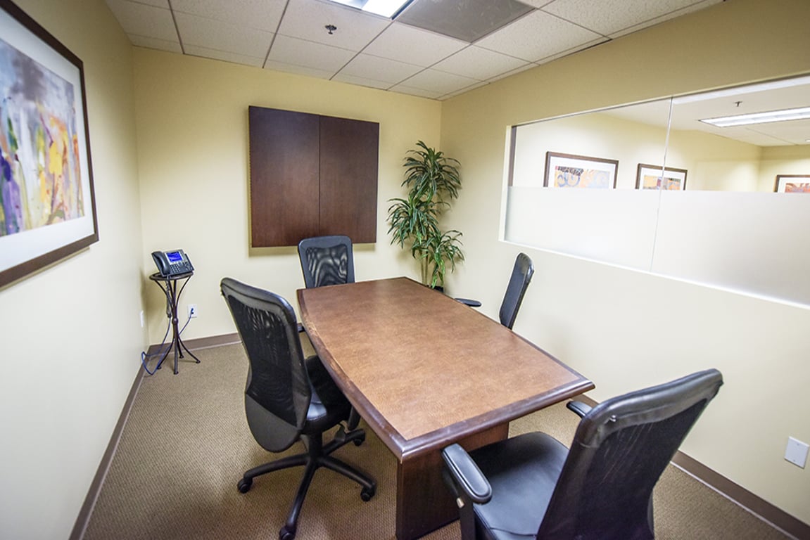 An interior shot of 4 Person Meeting Room