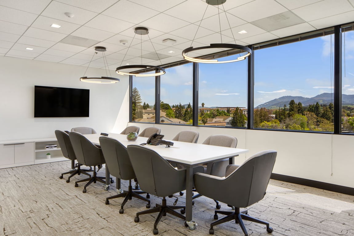 An interior shot of 10 Person Meeting Room