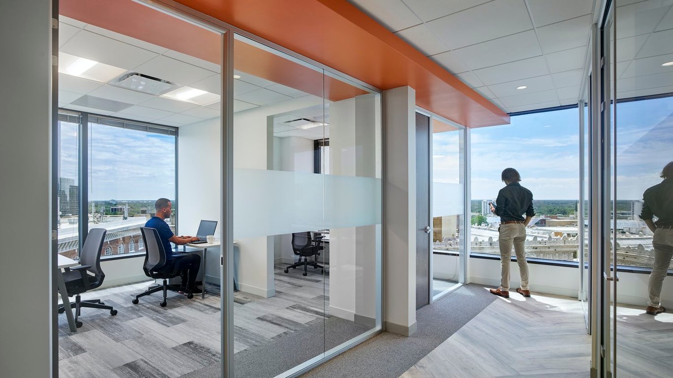 An interior shot of Private Office