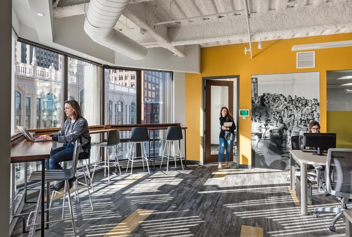 An interior shot of Workbar Back Bay
