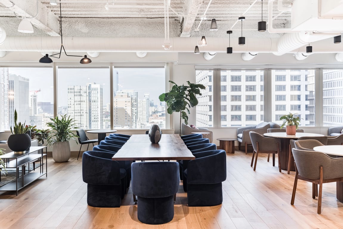 An interior shot of Industrious - Two Liberty Place