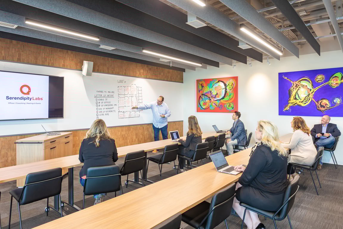 An interior shot of Atlas Ideation & Training Studio
