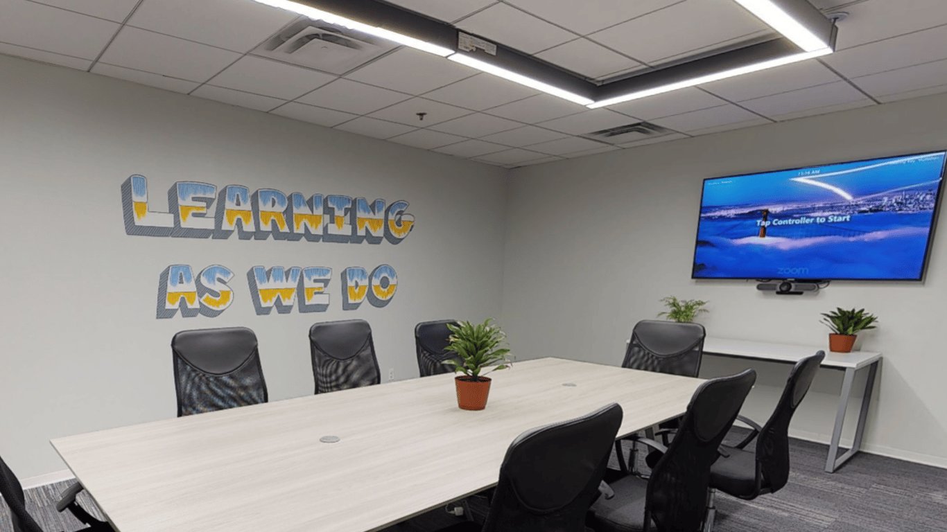 An interior shot of Mission Conference Room