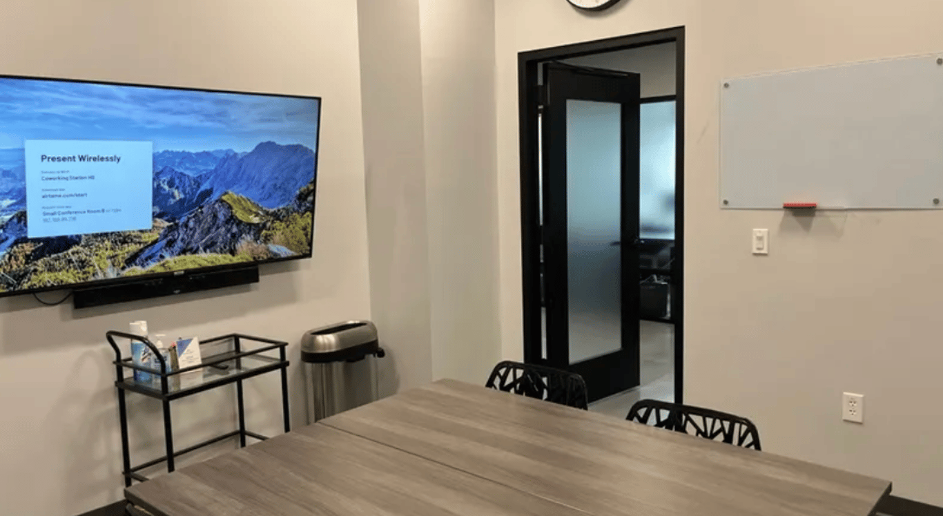 An interior shot of Small Conference Room B