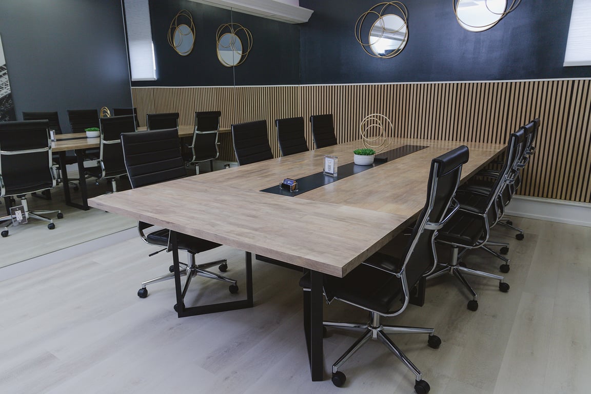 An interior shot of Conference room (10-12 people)