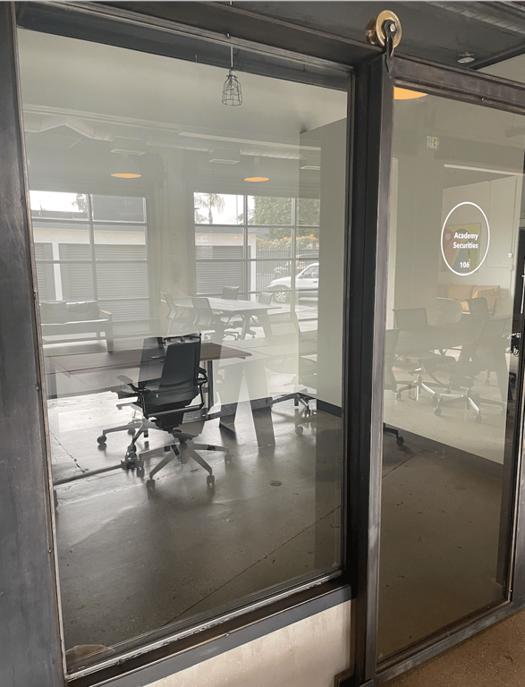 An interior shot of Downstairs Office #102
