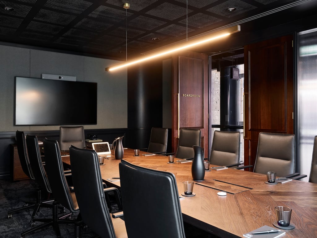 An interior shot of Boardroom
