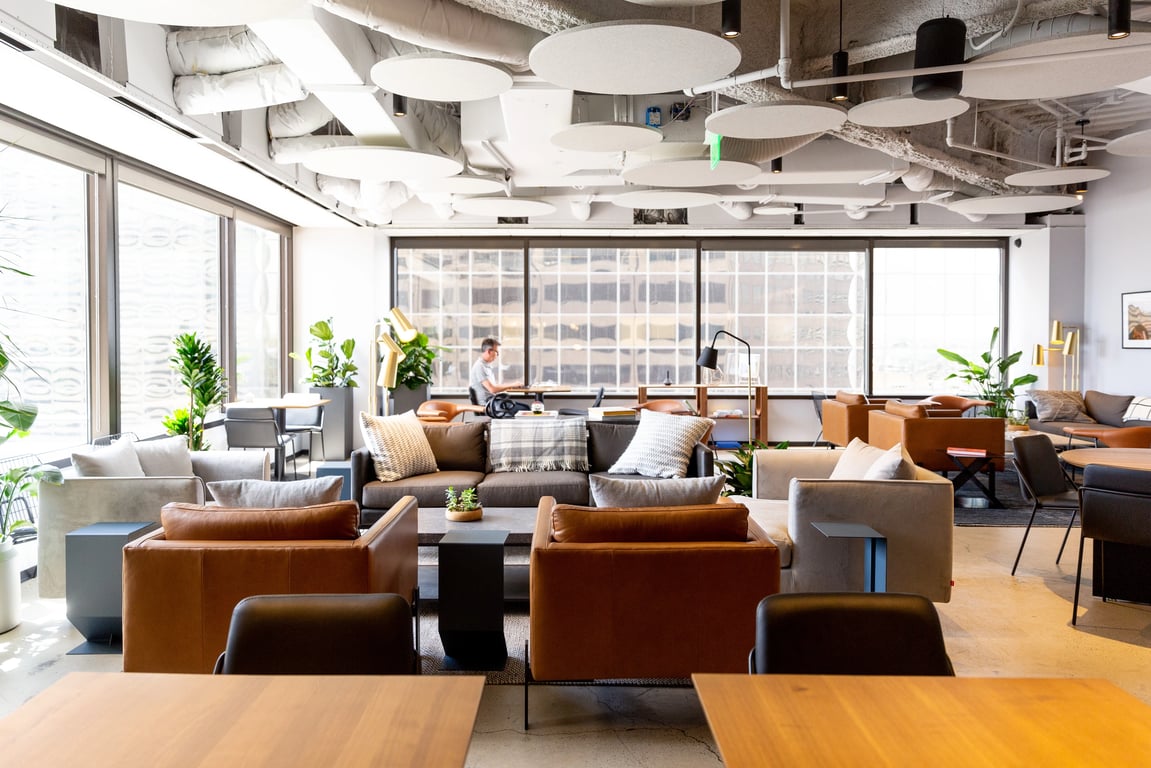 An interior shot of Industrious - Central Business District