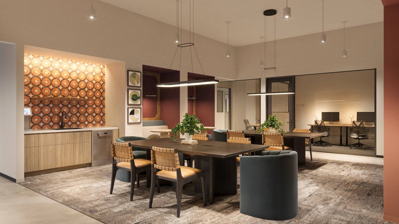 An interior shot of Industrious - 875 3rd Ave