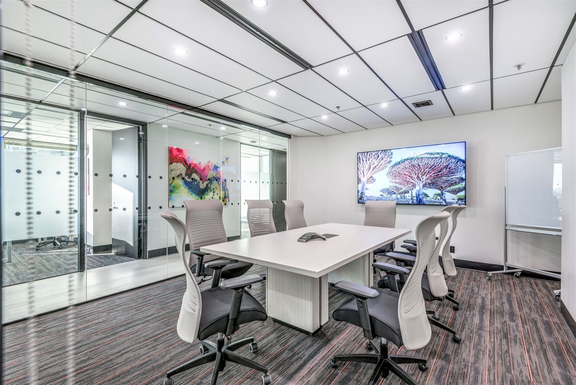 An interior shot of PROFESSIONAL BOARDROOM / MEETING SPACE