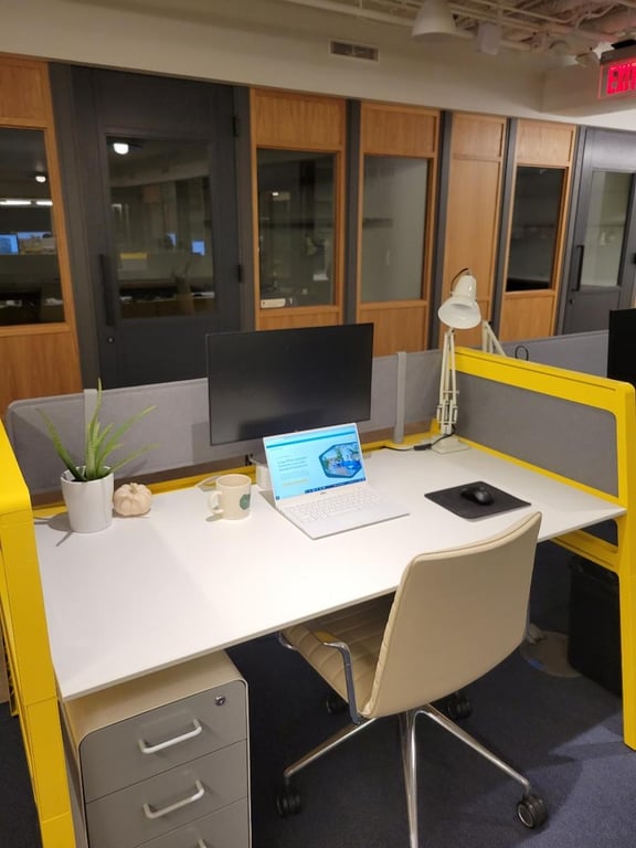 An interior shot of Dedicated Desk
