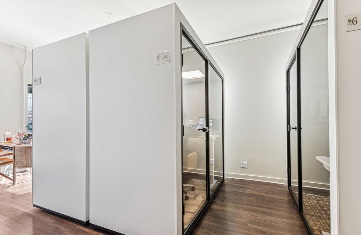 An interior shot of ALCOVE Pod 5 - Vale of Cashmere