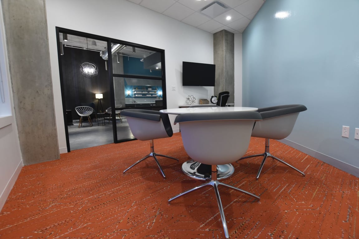 An interior shot of Zoom Room Day Office